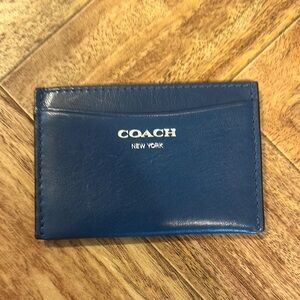 Coach New York Royal Blue Card Holder